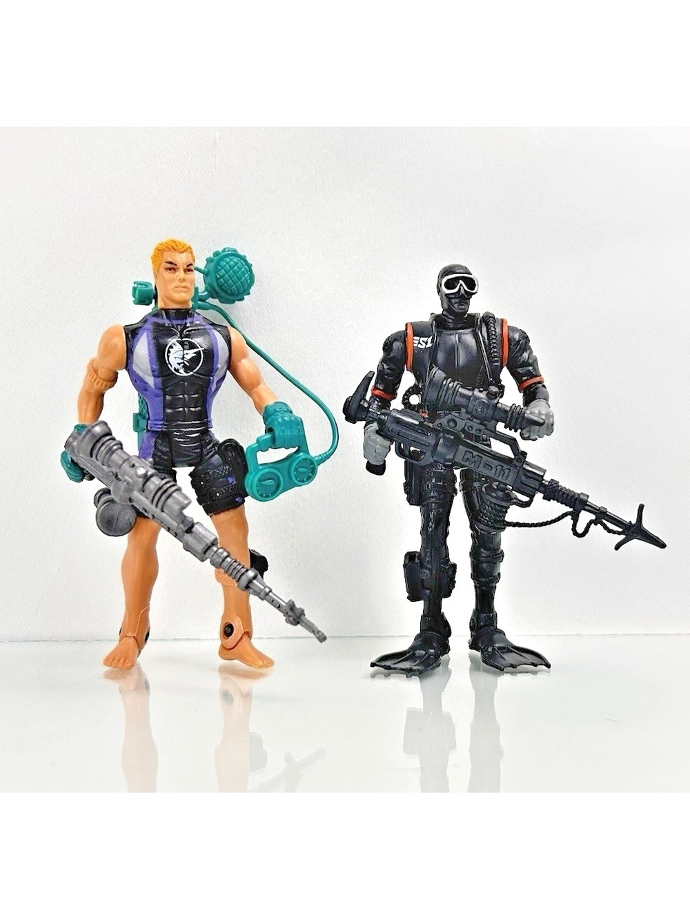 Chap Mei Scuba Diver Deep Sea Rescue Action Figure Lot + Accessories **Read**
